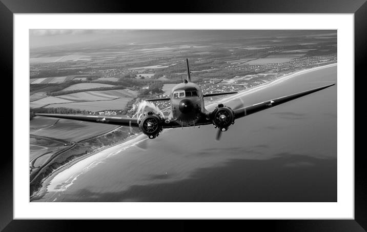 Douglas DC-3 Dakota Framed Mounted Print by Airborne Images