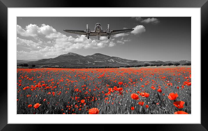 Douglas DC-3 Dakota Remembers Framed Mounted Print by Airborne Images