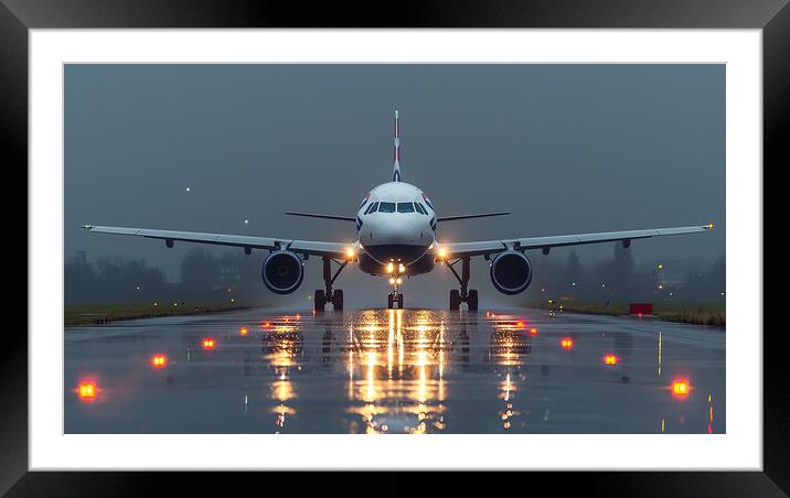 British Airways Airbus A319-100 Framed Mounted Print by Airborne Images