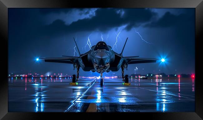 Lockheed Martin F-35B Lightning Framed Print by Airborne Images