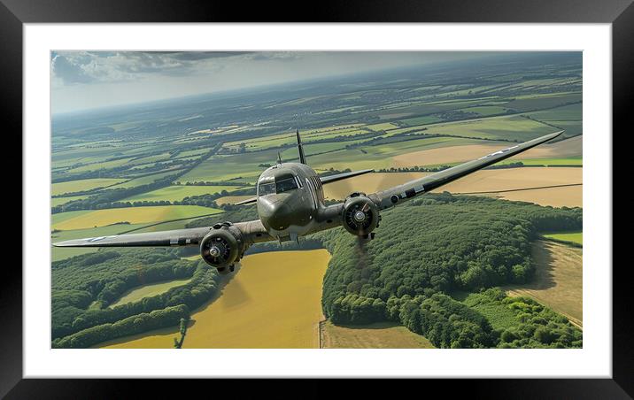 Douglas C-47A Skytrain W7 Framed Mounted Print by Airborne Images