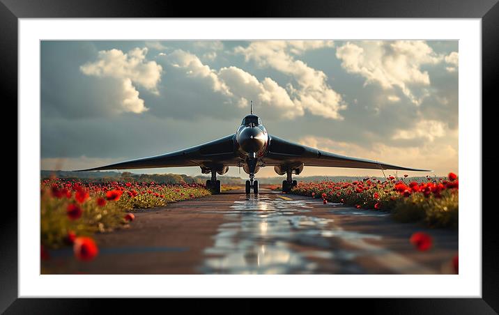 Avro Vulcan Bomber Remembers Framed Mounted Print by Airborne Images