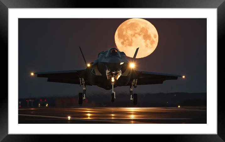 Night Time Operations Framed Mounted Print by Airborne Images