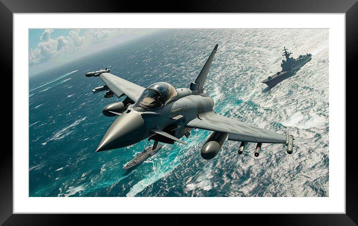 Eurofighter Typhoon Fleet Protection Framed Mounted Print by Airborne Images