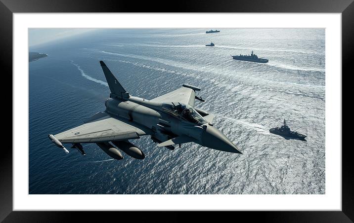 Eurofighter Typhoon Fleet Protection Framed Mounted Print by Airborne Images