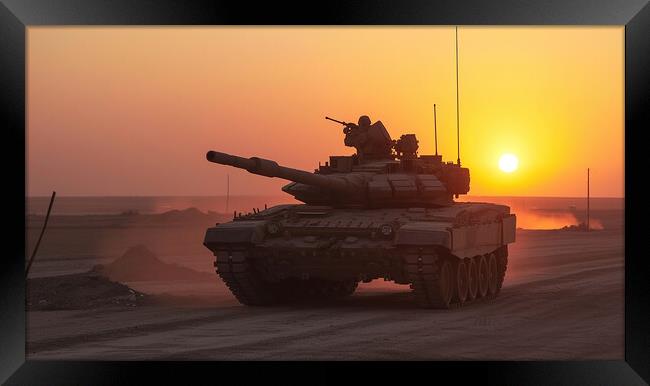 Challenger 2 Tank Framed Print by Airborne Images