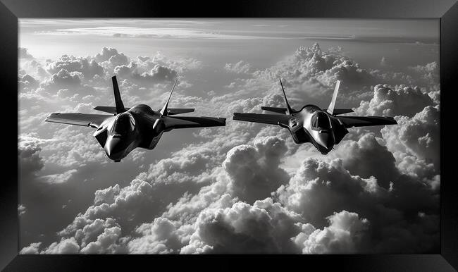 Lockheed Martin F35B Lightning II Framed Print by Airborne Images