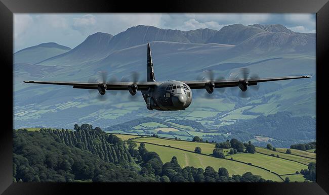 Lockheed Martin C-130J Super Hercules Framed Print by Airborne Images