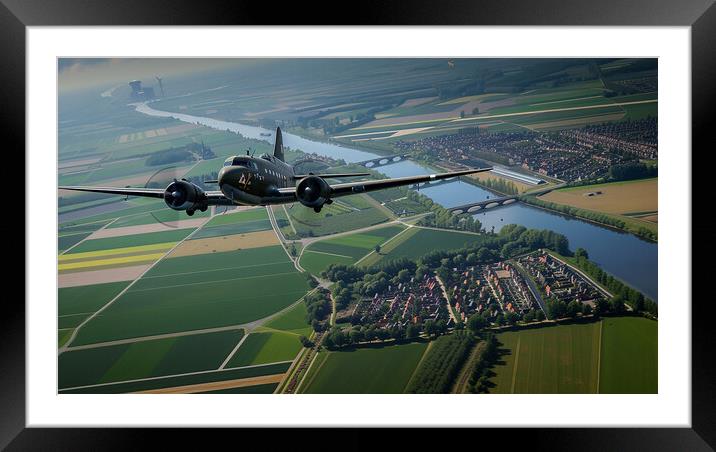 DC 3 Dakota Framed Mounted Print by Airborne Images