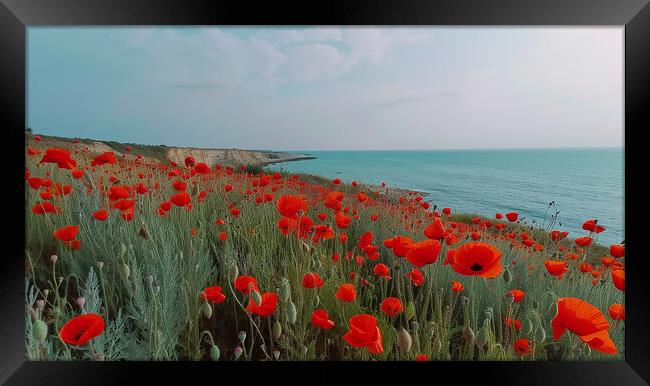 Poppy Field Framed Print by Airborne Images