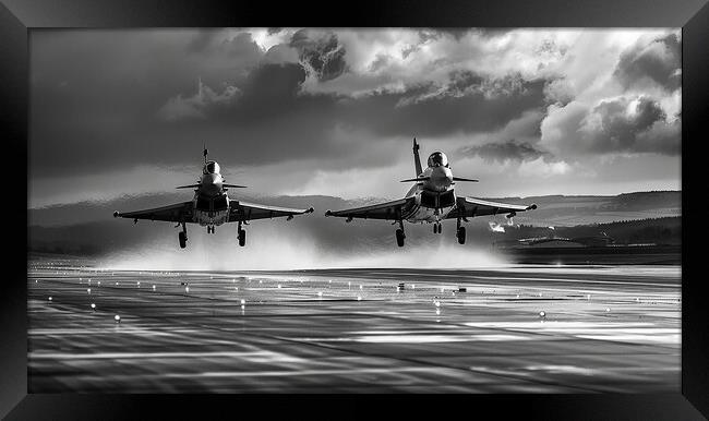 Eurofighter Typhoon Duo Framed Print by Airborne Images