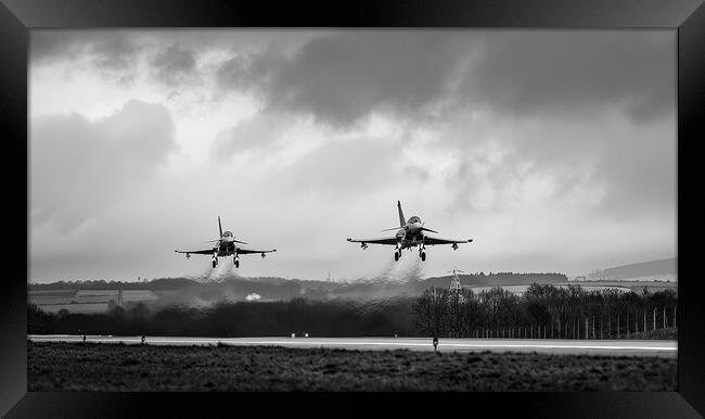 Eurofighter Typhoon Duo Framed Print by Airborne Images