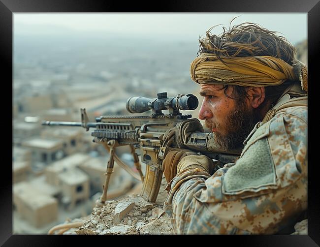 The Sniper Framed Print by Airborne Images