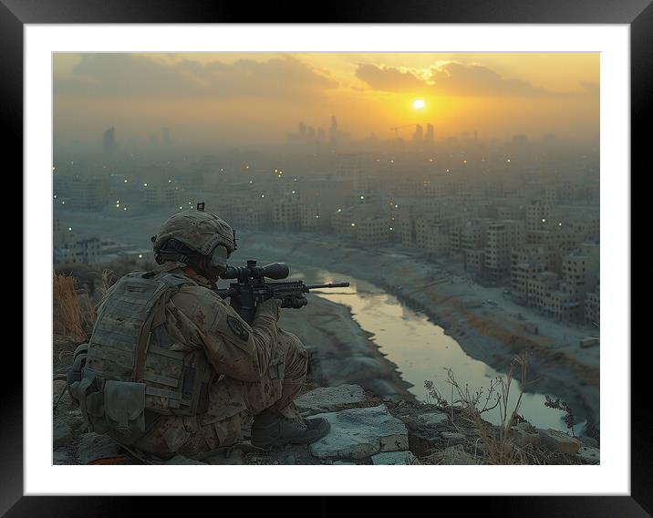 The Sniper Framed Mounted Print by Airborne Images