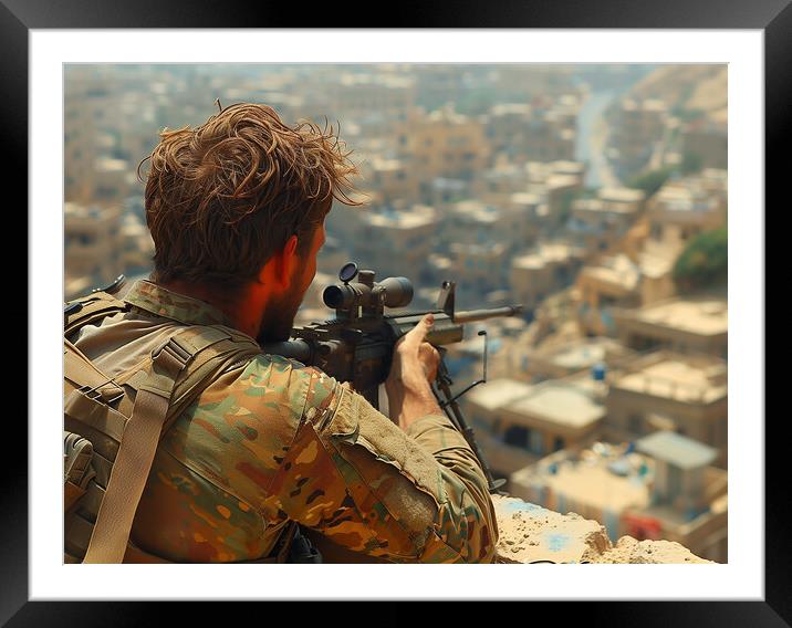 The Sniper Framed Mounted Print by Airborne Images