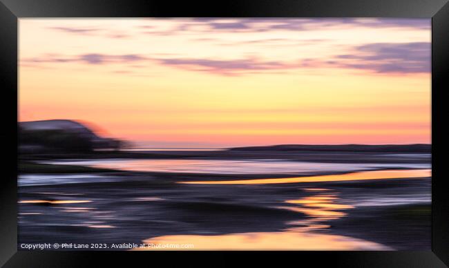 Nevern Estuary Sunset Framed Print by Phil Lane