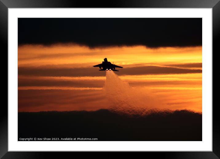 Winter afternoon departure Framed Mounted Print by Kev Shaw