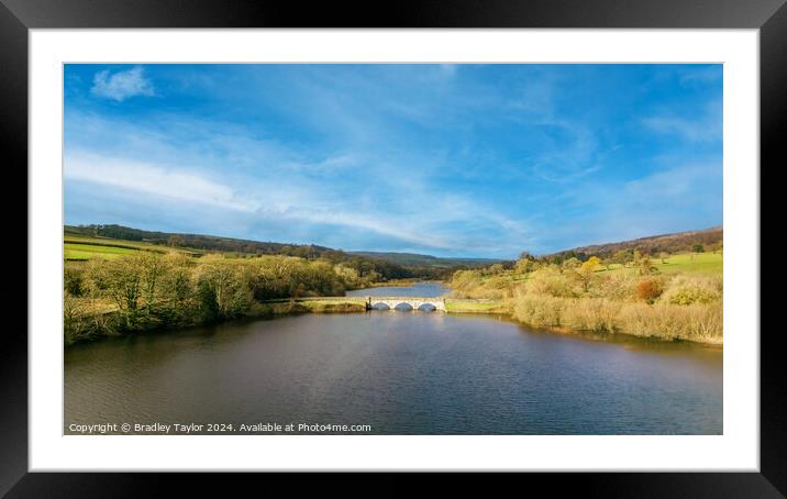 Lindley Wood Reservoir, North Yorkshire Framed Mounted Print by Bradley Taylor