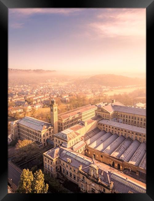 Stunning Saltaire Sunrise, West Yorkshire Framed Print by Bradley Taylor