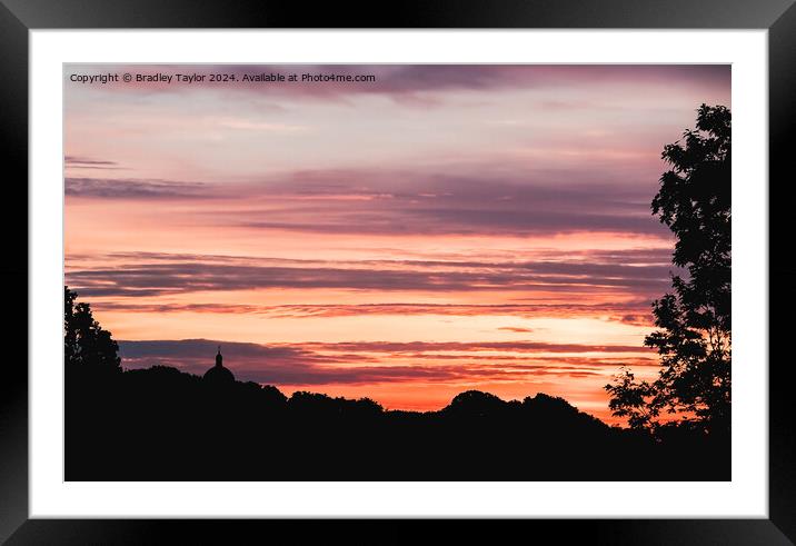 London sunrise view from Parliament Hill, Hampstea Framed Mounted Print by Bradley Taylor