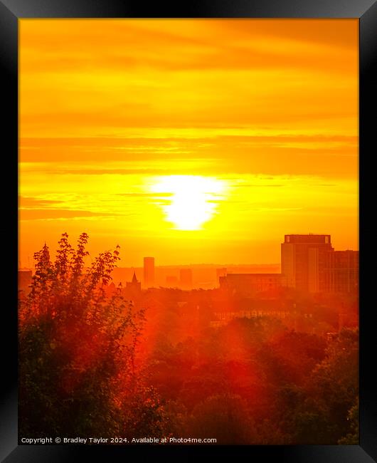 London sunrise view from Parliament Hill, Hampstea Framed Print by Bradley Taylor