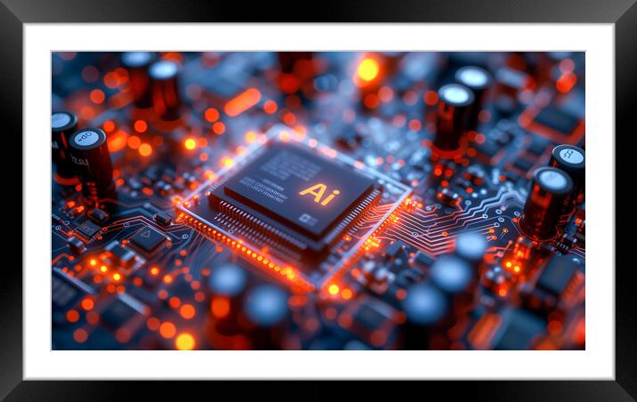 Ai (Artificial intelligence) Framed Mounted Print by T2 