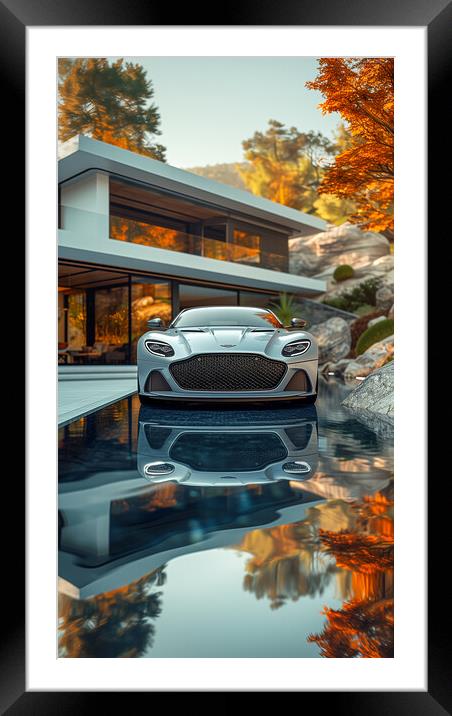 Aston Martin DB9 Framed Mounted Print by T2 