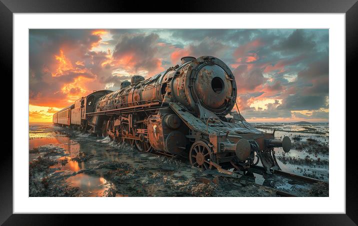 Aftermath Framed Mounted Print by T2 