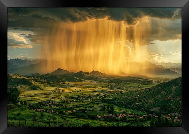After Rain comes Sunshine Framed Print by T2 