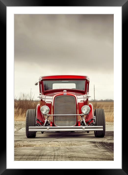 1927 Ford Pickup Hotrod Framed Mounted Print by T2 