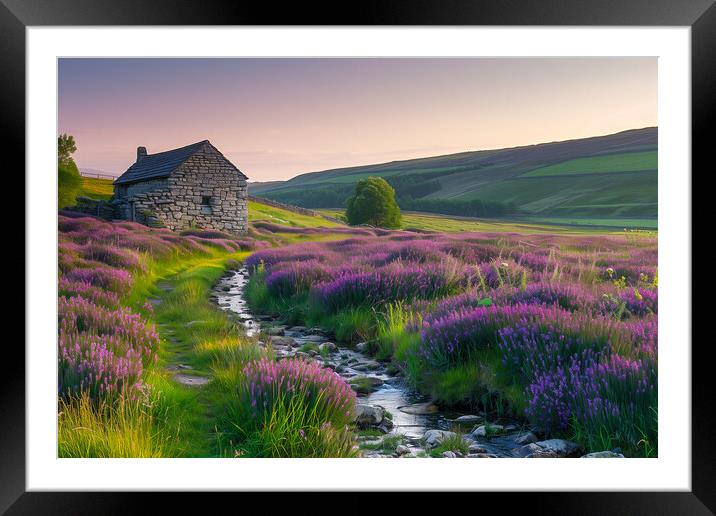 Yorkshire Dales Landscape Framed Mounted Print by T2 