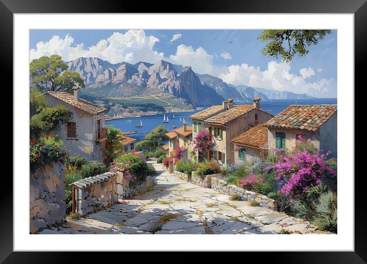 Pollenca Framed Mounted Print by T2 