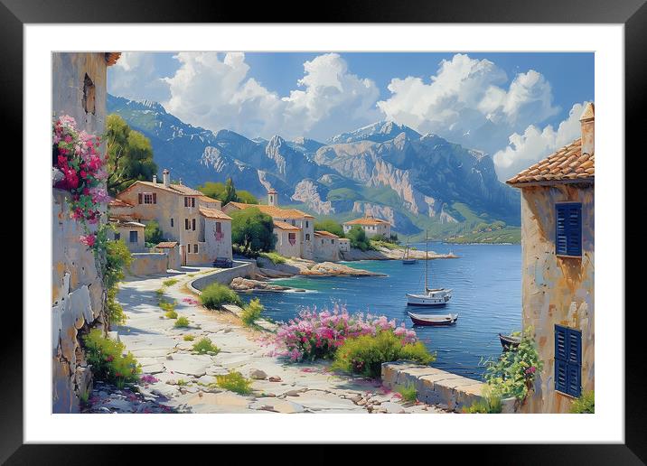 Pollenca Framed Mounted Print by T2 