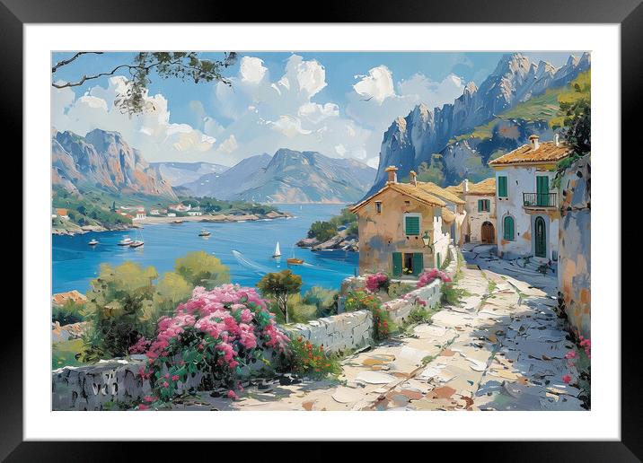 Pollenca Framed Mounted Print by T2 