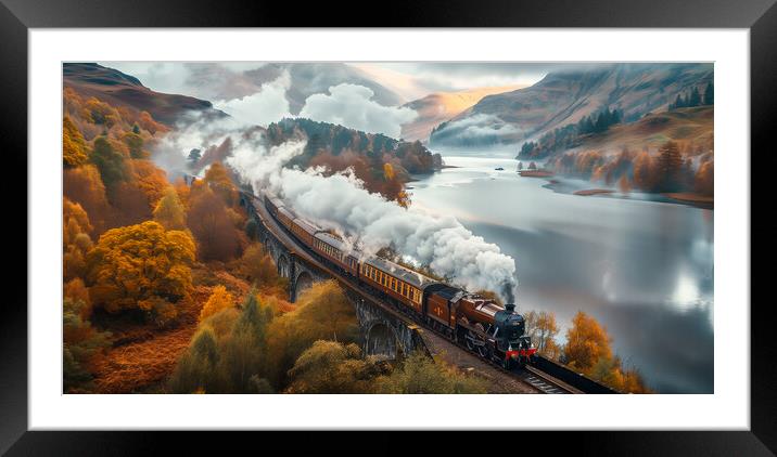 Britain's most scenic railway Journeys Framed Mounted Print by T2 