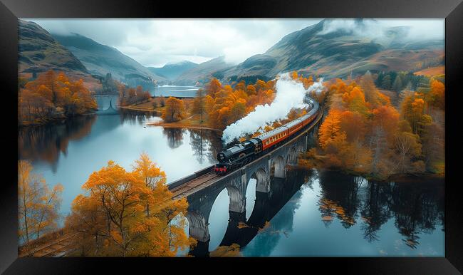 Britain's most scenic railway Journeys Framed Print by T2 