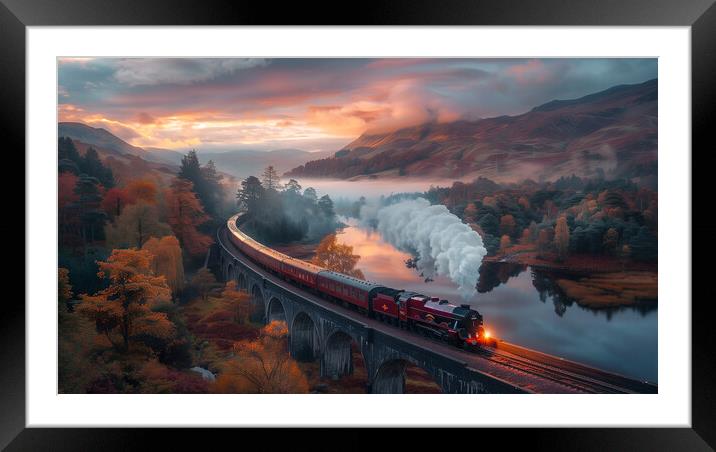 Britain's most scenic railway Journeys Framed Mounted Print by T2 