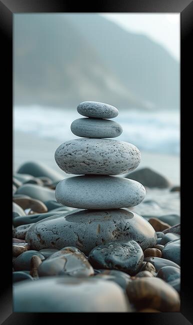 Zen Minimalism Framed Print by T2 