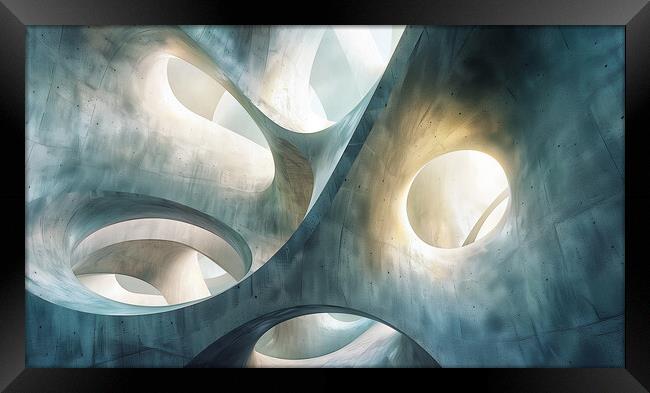 Abstract patterns in Architecture Framed Print by T2 