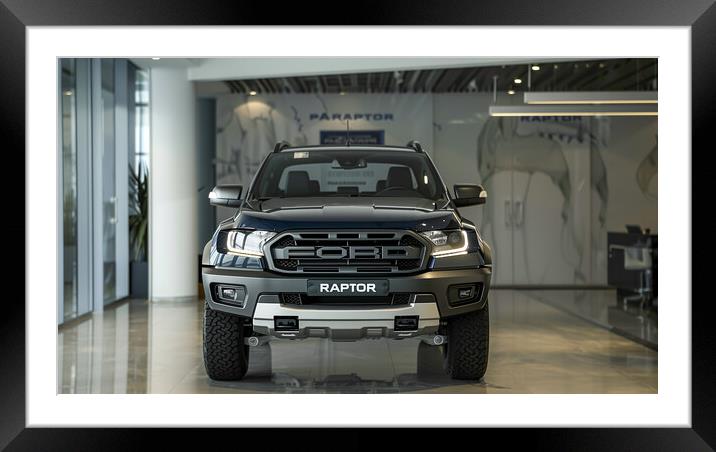 Ford Ranger Raptor Framed Mounted Print by T2 