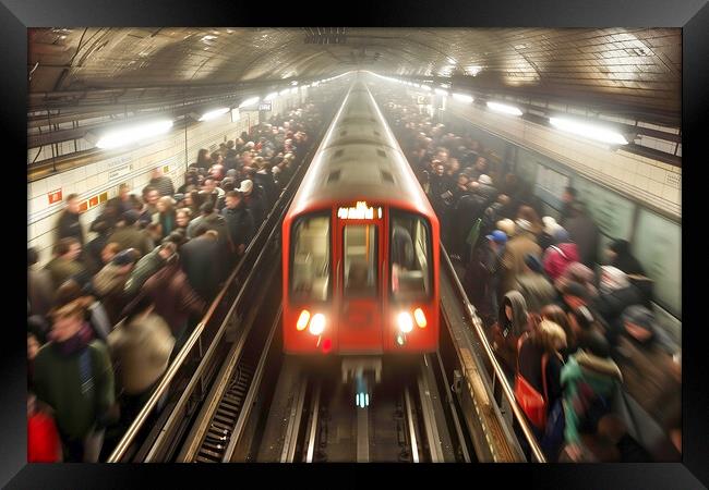 London Underground Framed Print by T2 