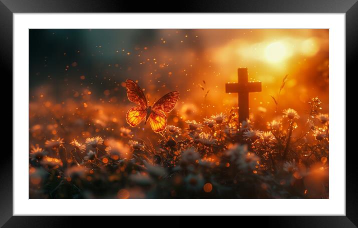 Butterfly Framed Mounted Print by T2 