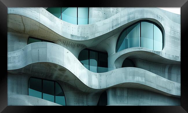 Abstract patterns in Architecture Framed Print by T2 