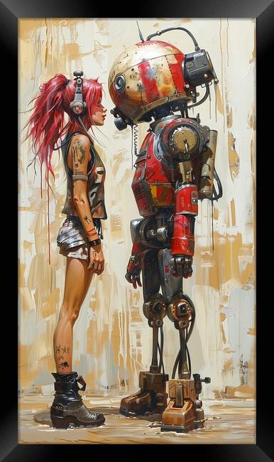 Robot Love Framed Print by T2 