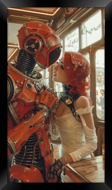 Robot Love Framed Print by T2 