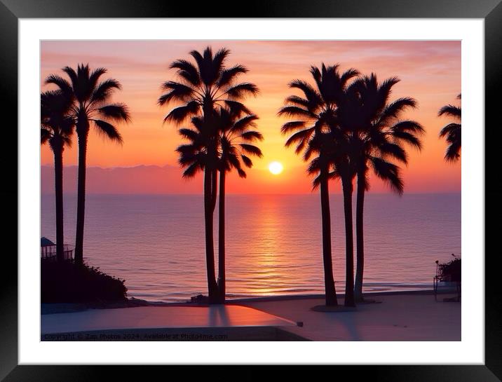 Sunrise Marbella  Framed Mounted Print by Zap Photos