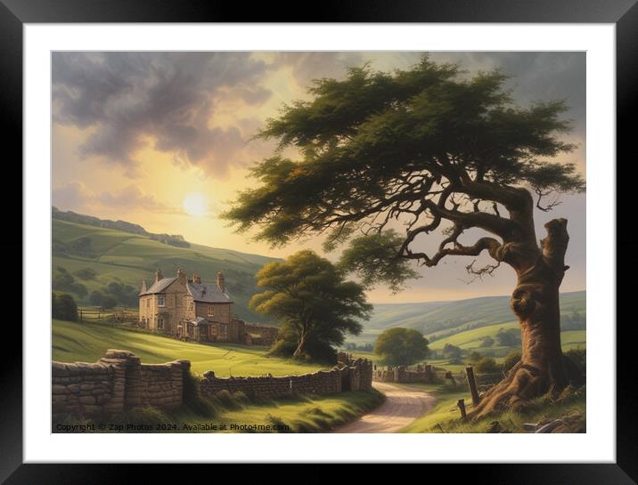 Yorkshire Dales Framed Mounted Print by Zap Photos