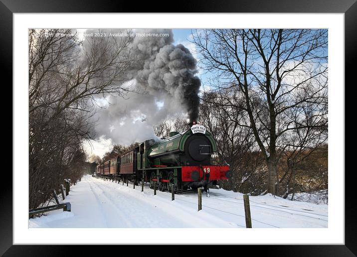 Tanfield Railway Polar Express Framed Mounted Print by Bryan Attewell