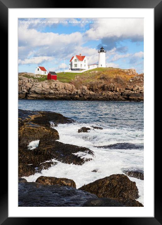 Cape Neddick Light Framed Mounted Print by Bryan Attewell