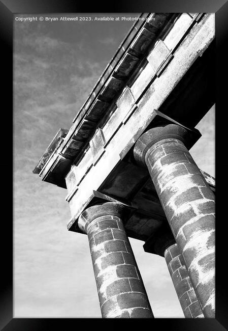 Detail view of Penshaw Monument Framed Print by Bryan Attewell